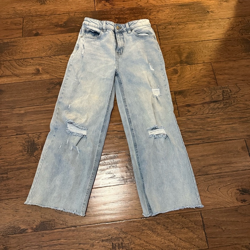 No Boundaries Light Wash Wide Leg